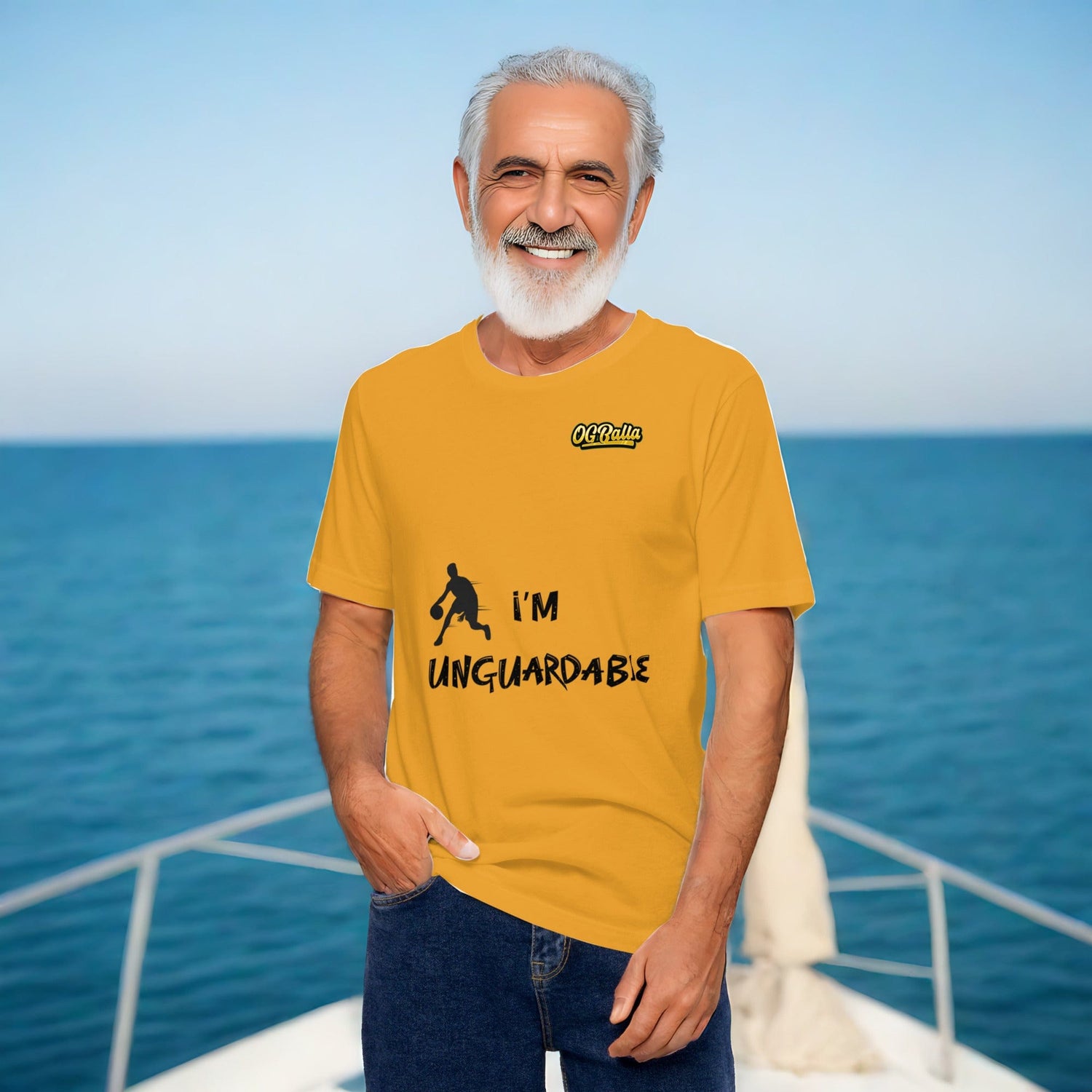 OGBALLA Je suis unguardable Citation humoristique de basket-ball T-shirt unisexe