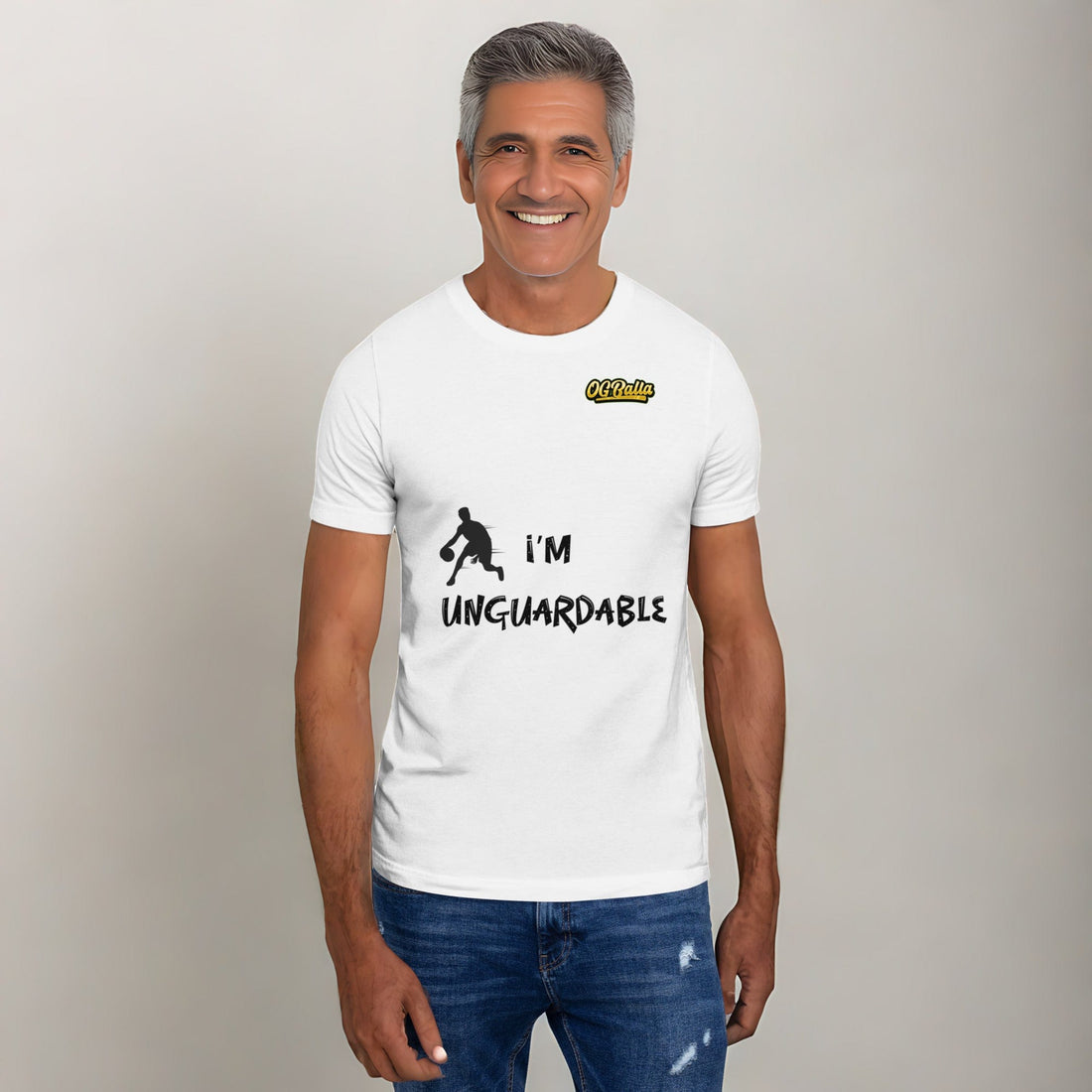 OGBALLA « Je suis unguardable » Citation humoristique de basket-ball Tee-shirt unisexe *NOUVEAU