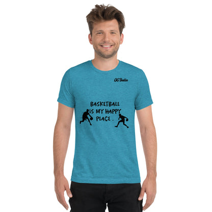 OGBALLA Basketball Is My Happy Short sleeve t-shirt