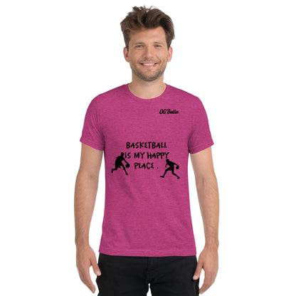 OGBALLA Basketball Is My Happy Short sleeve t-shirt