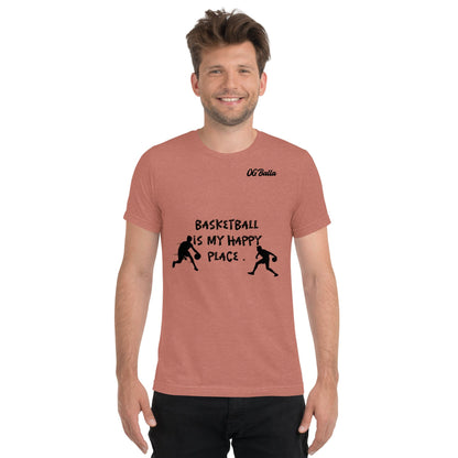 OGBALLA Basketball Is My Happy Short sleeve t-shirt