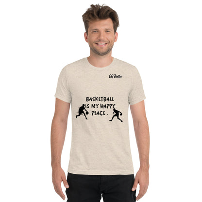 OGBALLA Basketball Is My Happy Short sleeve t-shirt