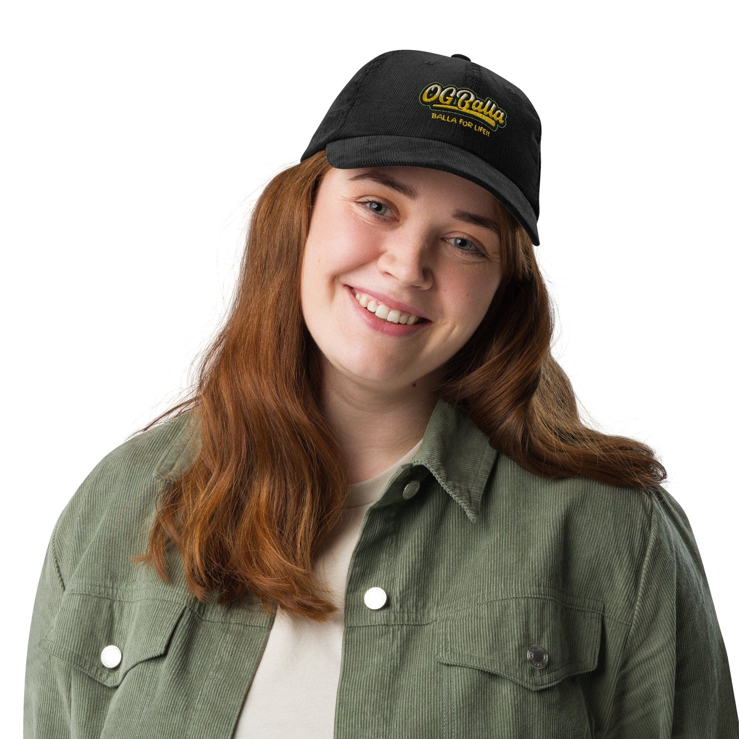 OGBALLA *NEW* &quot;Balla For Life&quot; Vintage corduroy cap - OGBALLA.com