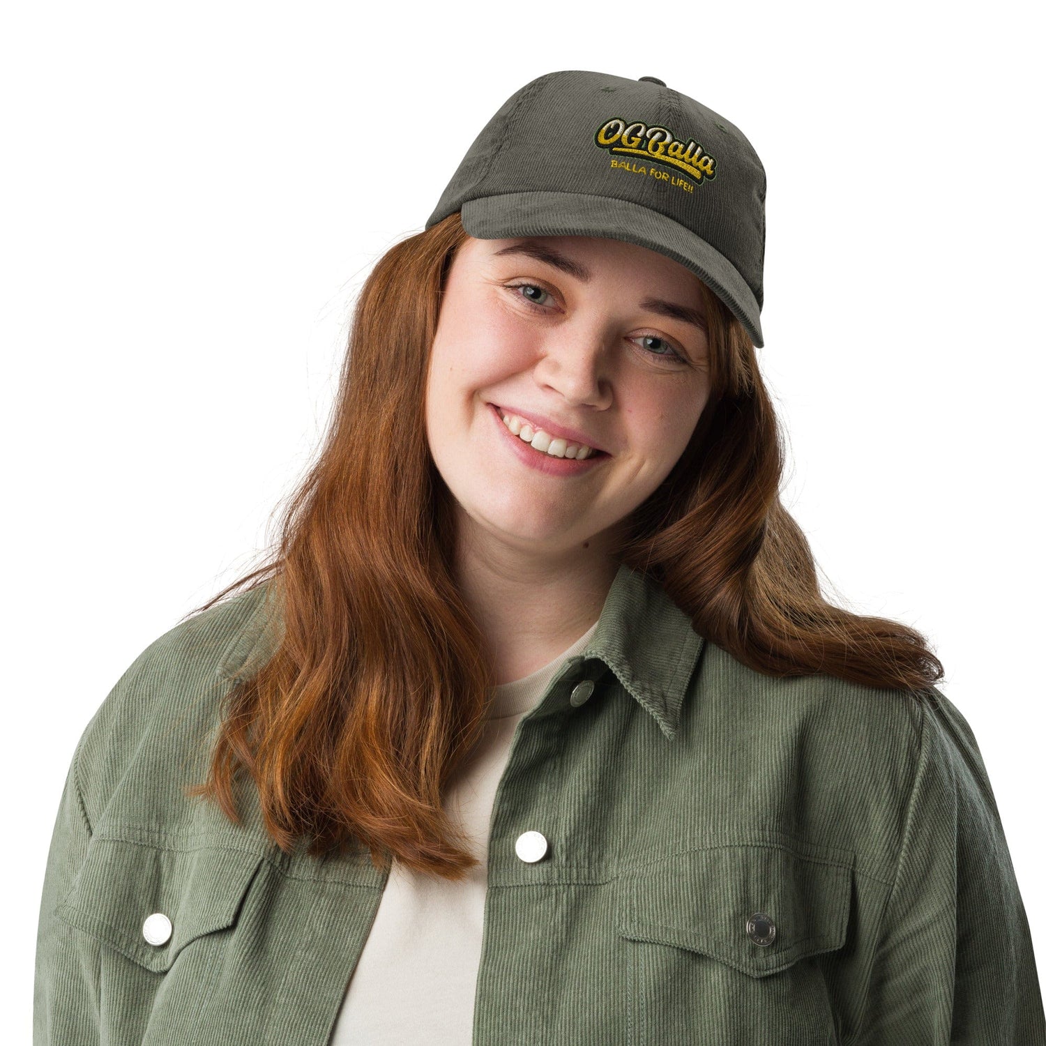 OGBALLA *NEW* &quot;Balla For Life&quot; Vintage corduroy cap - OGBALLA.com