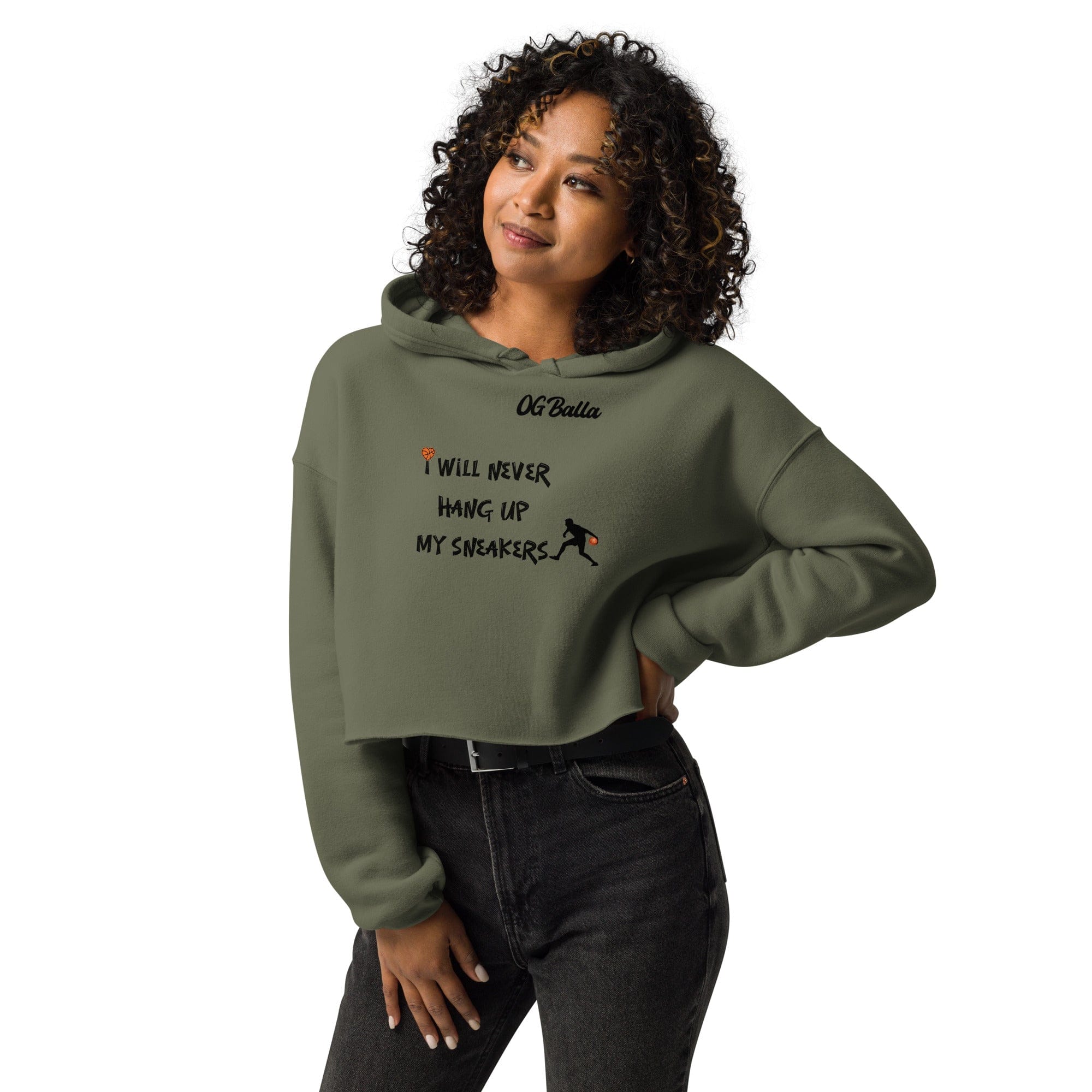 OGBALLA I Will Never Hang Crop Hoodie *NEW*