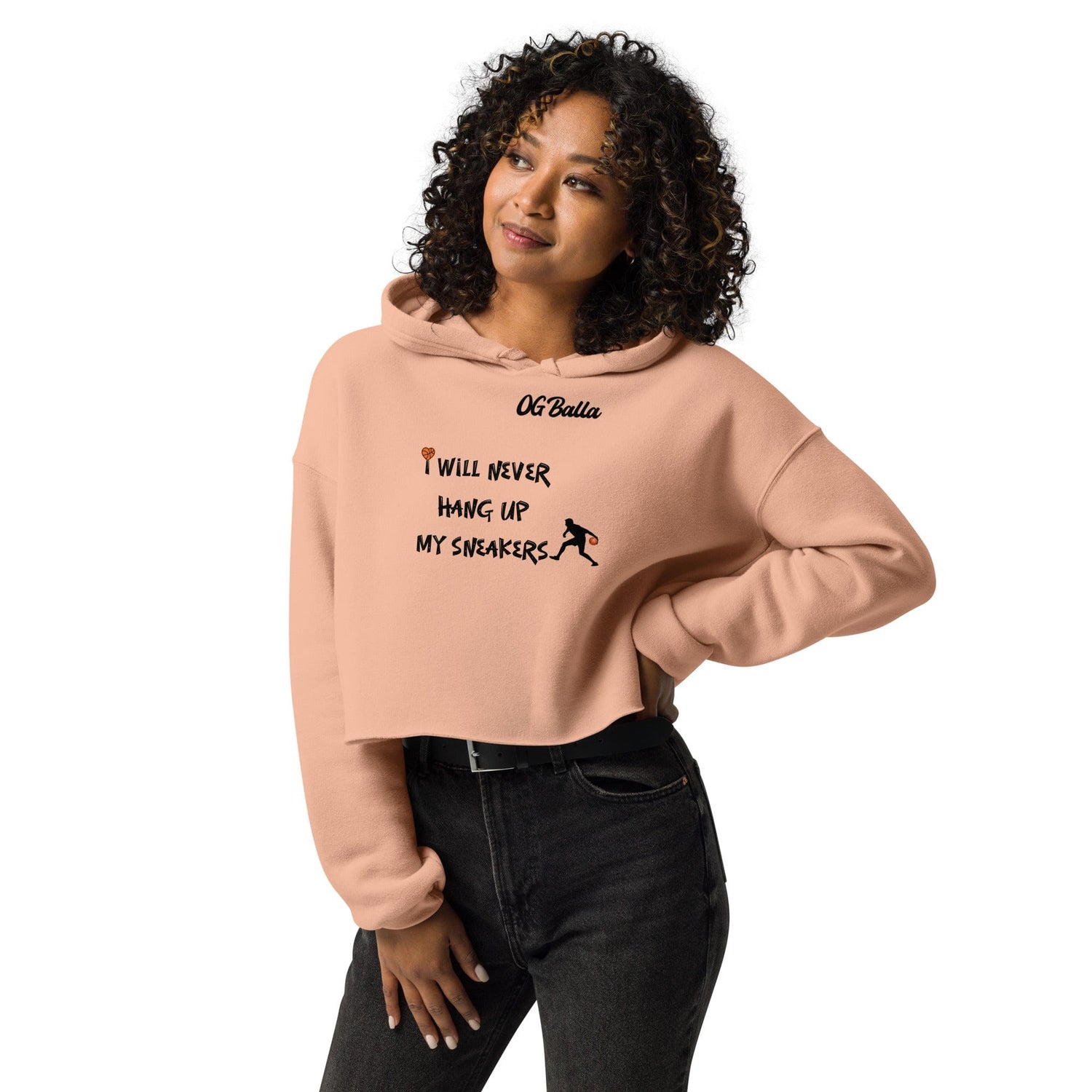 OGBALLA I Will Never Hang Crop Hoodie *NEW*