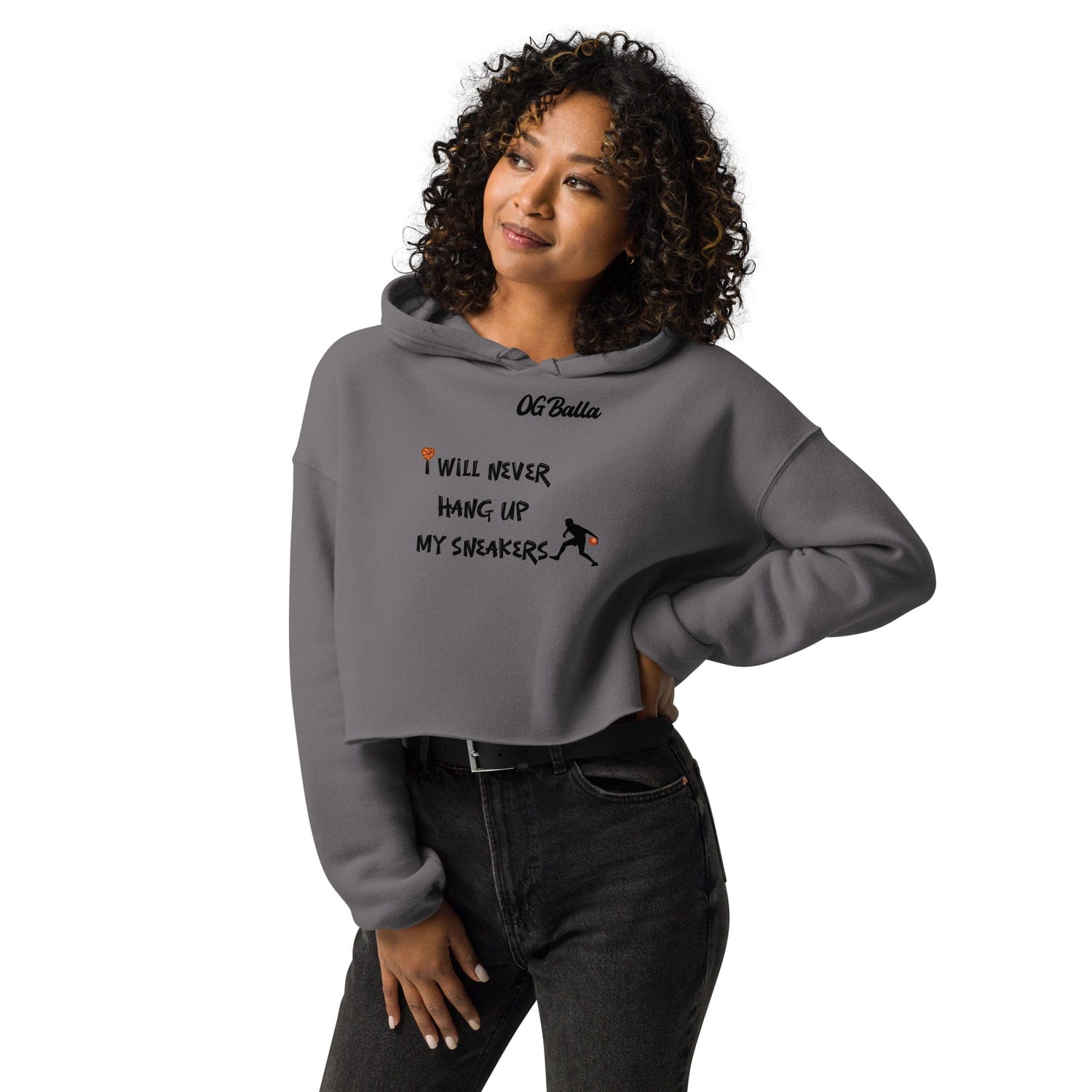 OGBALLA I Will Never Hang Crop Hoodie *NEW*