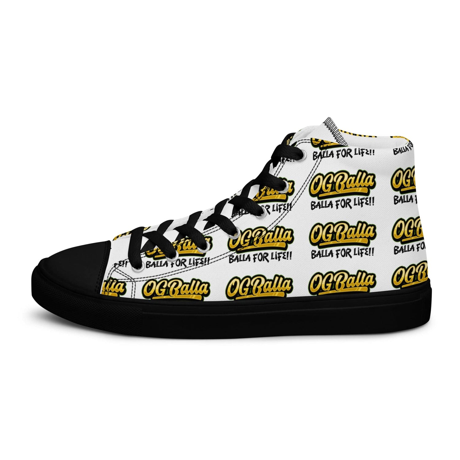 OGBALLA Balla For Life Women’s high top canvas shoes *NEW