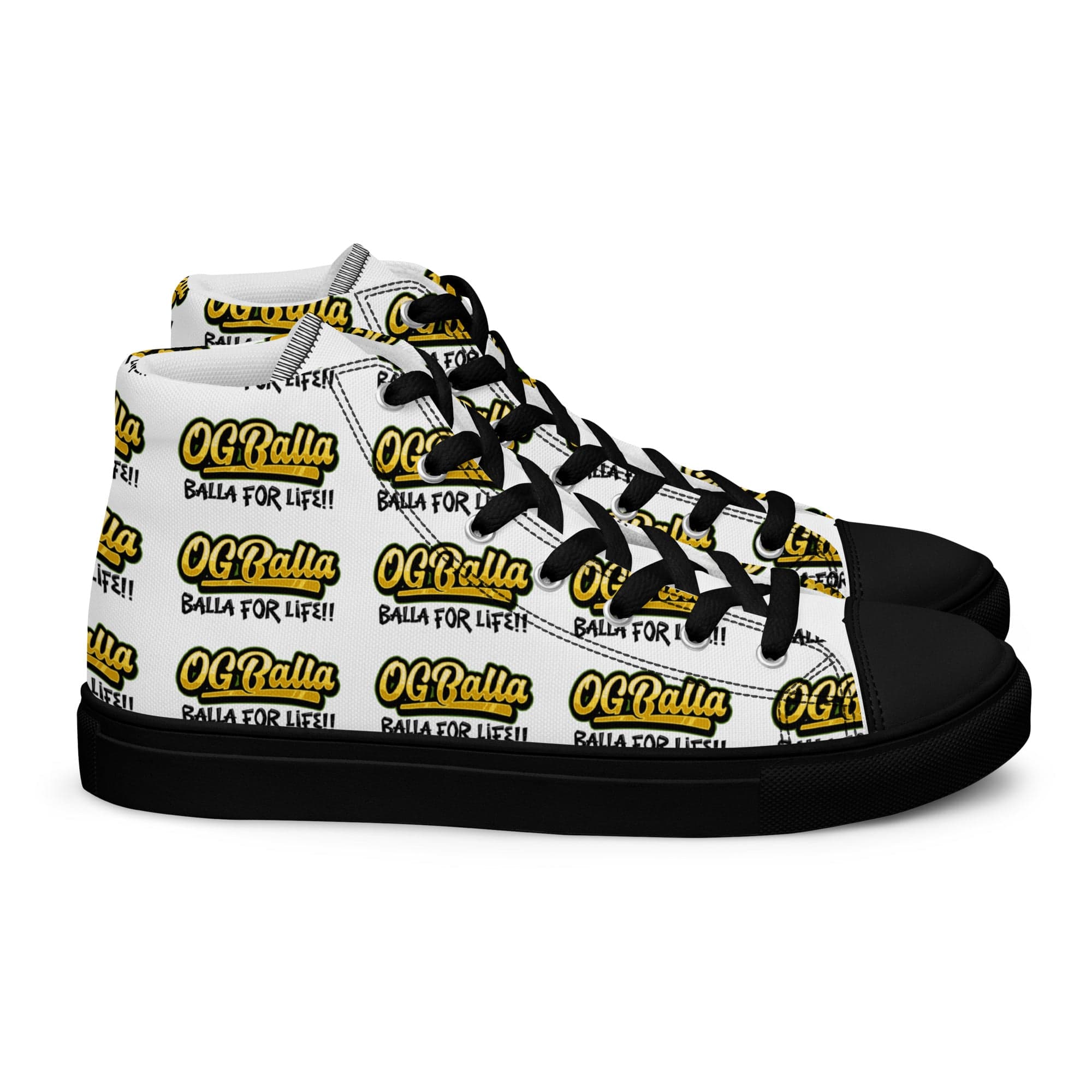 OGBALLA Balla For Life Women’s high top canvas shoes *NEW