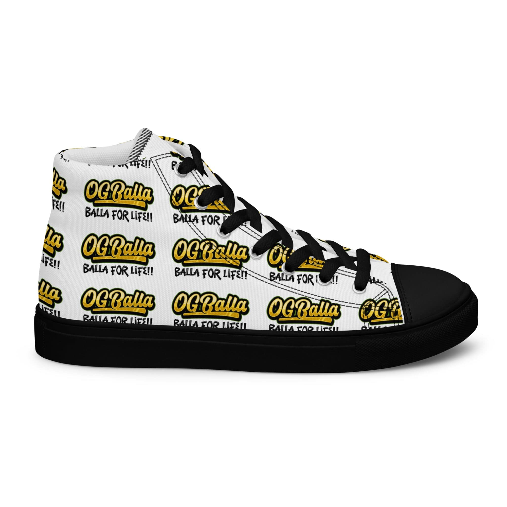 OGBALLA Balla For Life Women’s high top canvas shoes *NEW