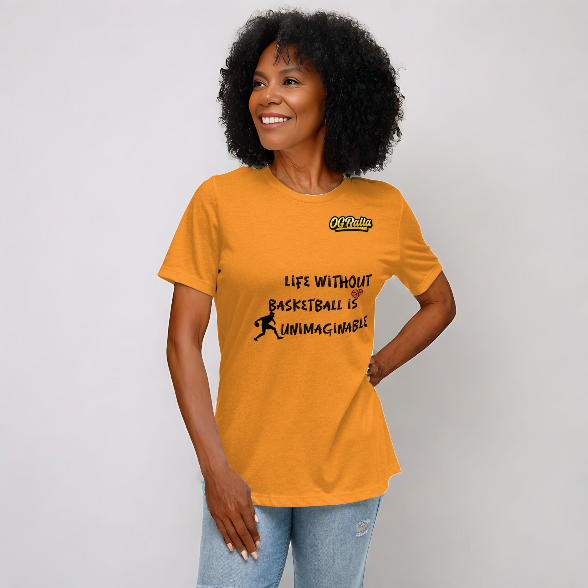 OGBALLA Life Without Balling T-shirt décontracté pour femmes *NOUVEAU*