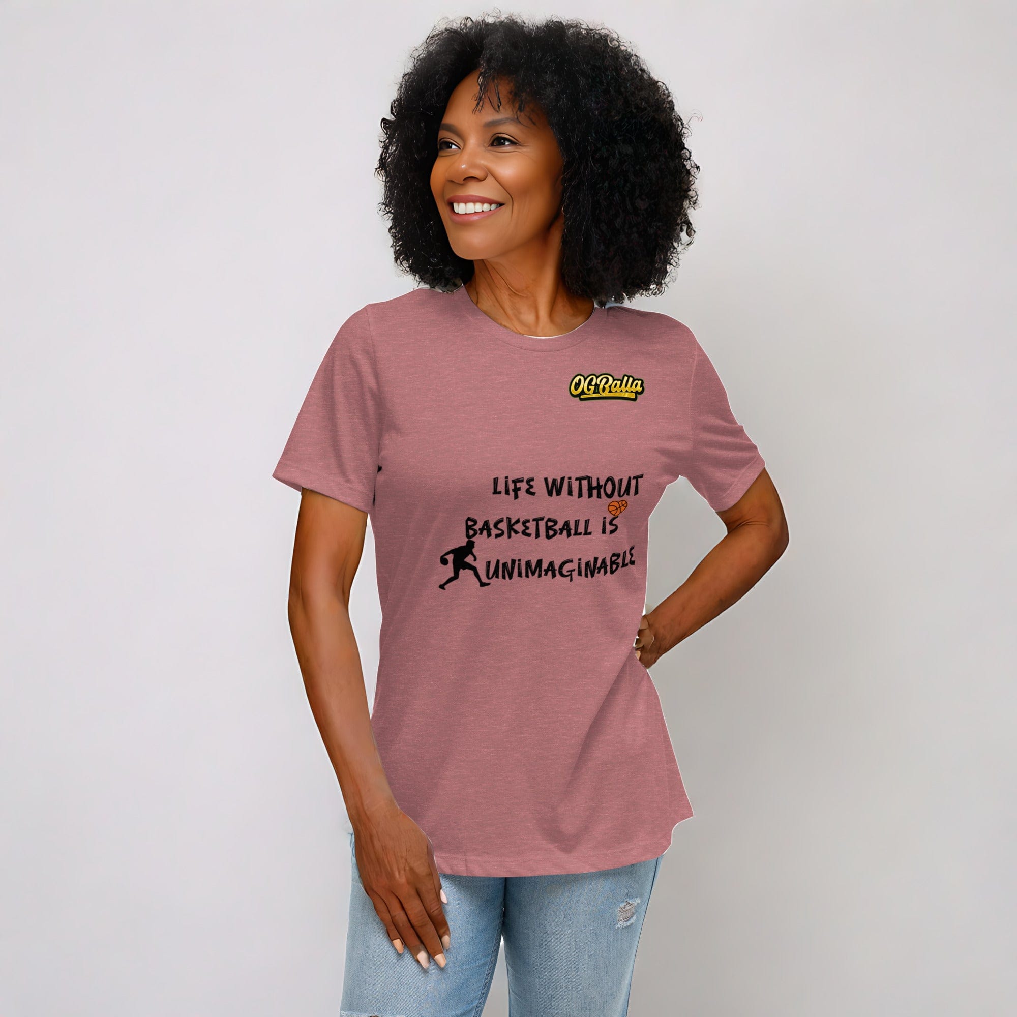 OGBALLA Life Without Balling T-shirt décontracté pour femmes *NOUVEAU*