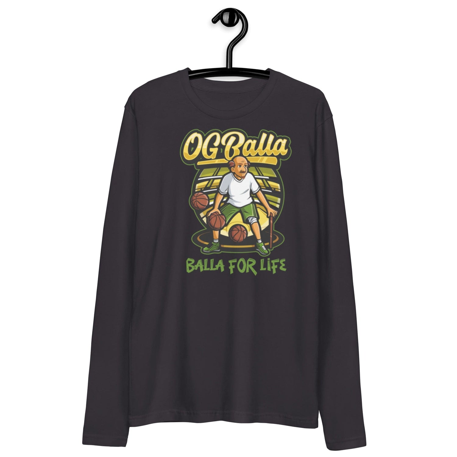 OGBALLA Balla For Life Long Sleeve Fitted Crew - OGBALLA.com