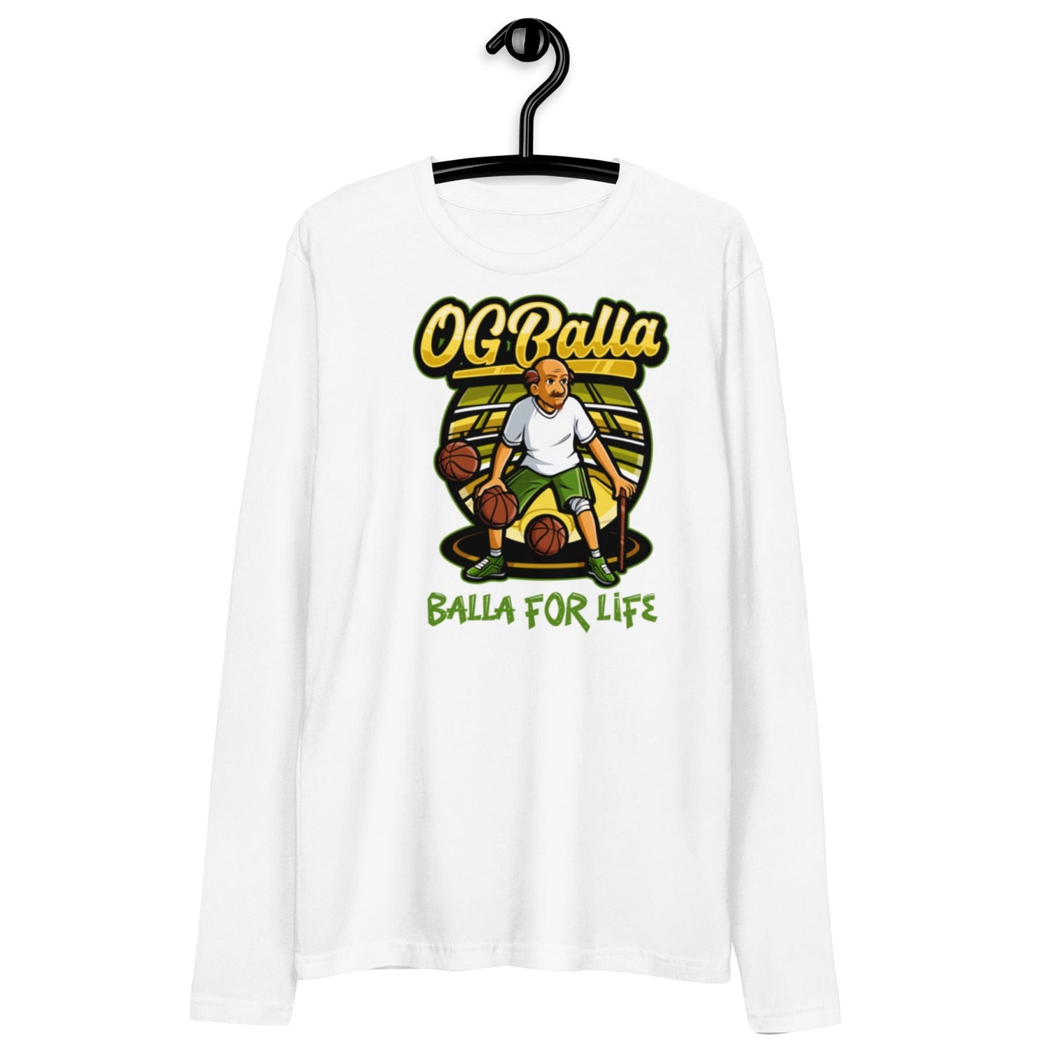 OGBALLA Balla For Life Long Sleeve Fitted Crew - OGBALLA.com