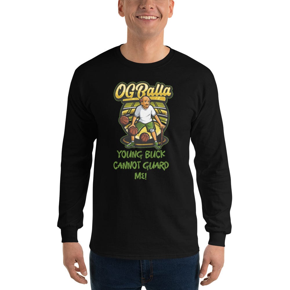 OGBALLA Young Buck Cannot Guard Me Men’s Long Sleeve Shirt - OGBALLA.com