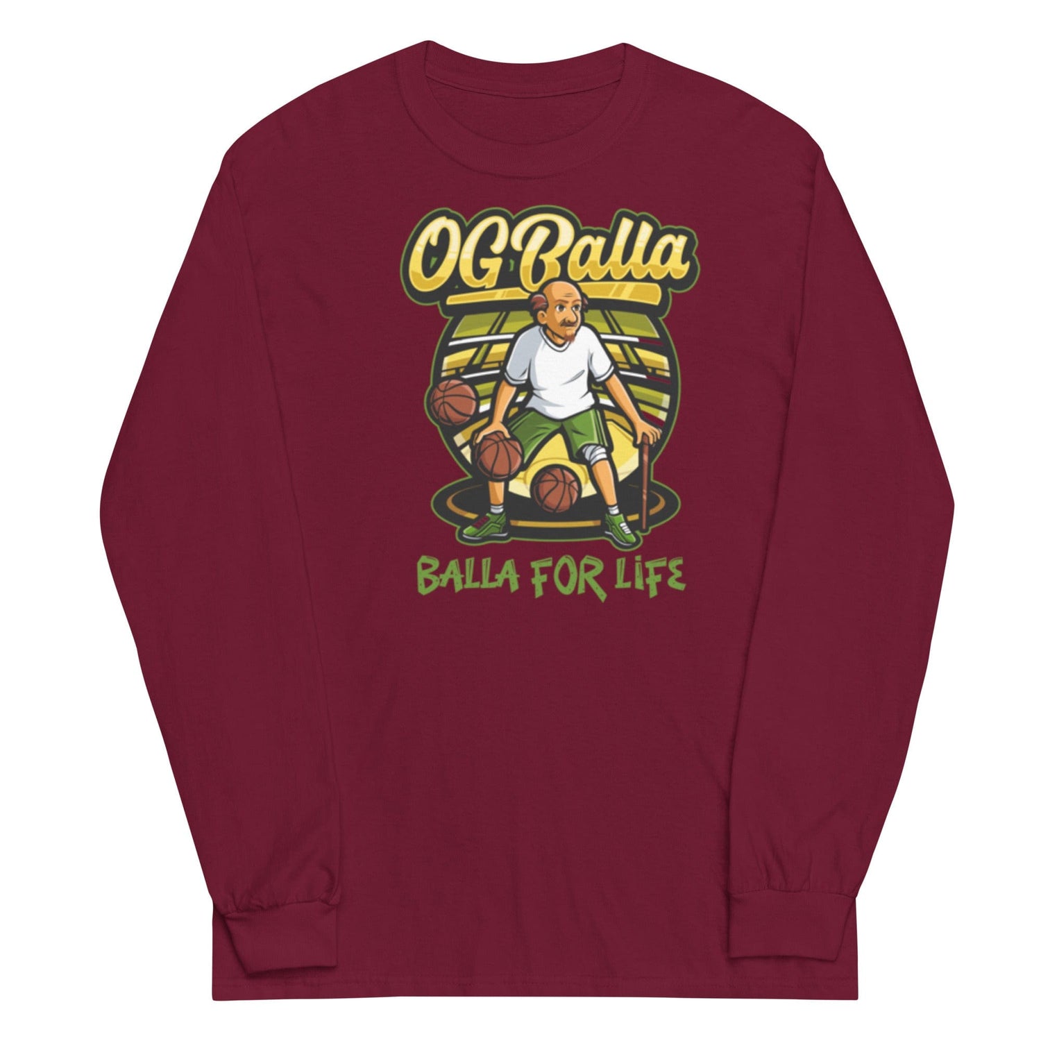 OGBALLA Balla For Life Men’s Long Sleeve Shirt - OGBALLA.com