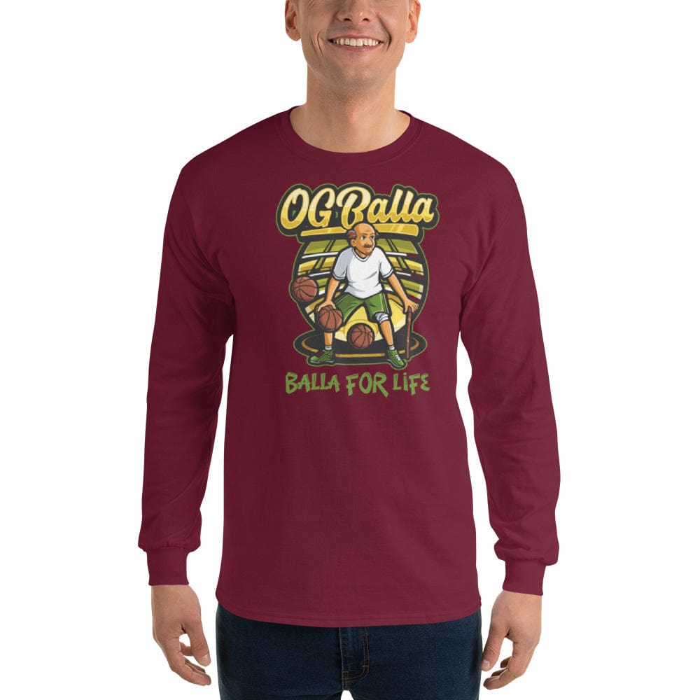 OGBALLA Balla For Life Men’s Long Sleeve Shirt - OGBALLA.com