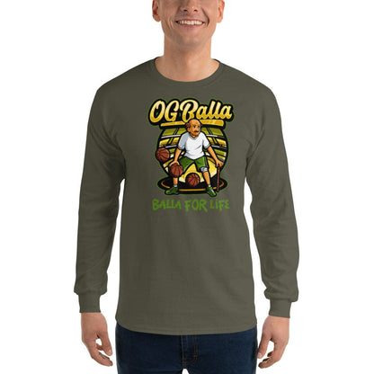 OGBALLA Balla For Life Men’s Long Sleeve Shirt - OGBALLA.com