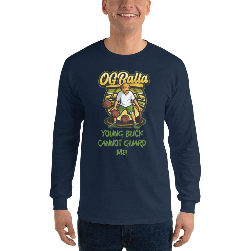 OGBALLA Young Buck Cannot Guard Me Men’s Long Sleeve Shirt - OGBALLA.com