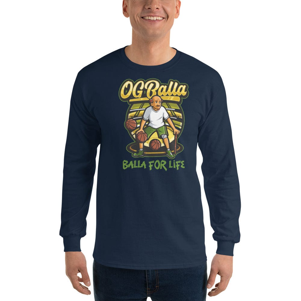 OGBALLA Balla For Life Men’s Long Sleeve Shirt - OGBALLA.com