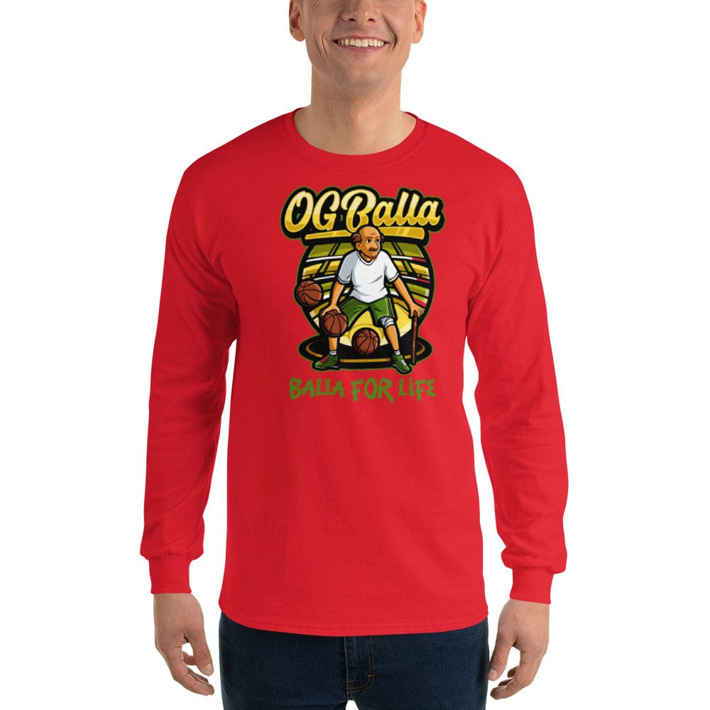 OGBALLA Balla For Life Men’s Long Sleeve Shirt - OGBALLA.com