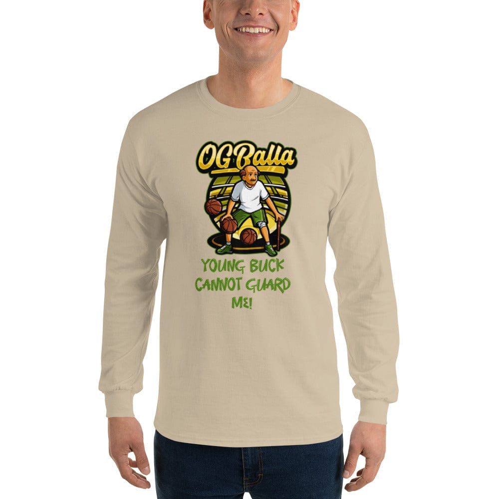 OGBALLA Young Buck Cannot Guard Me Men’s Long Sleeve Shirt - OGBALLA.com