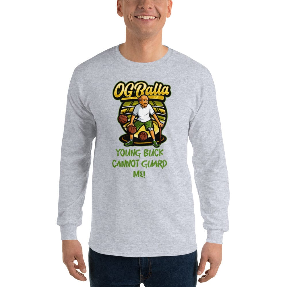 OGBALLA Young Buck Cannot Guard Me Men’s Long Sleeve Shirt - OGBALLA.com