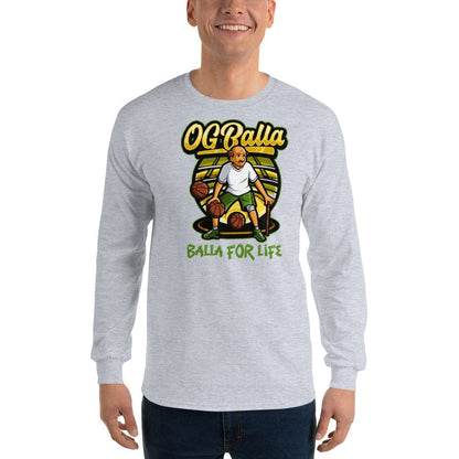 OGBALLA Balla For Life Men’s Long Sleeve Shirt - OGBALLA.com