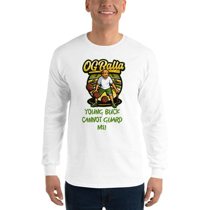 OGBALLA Young Buck Cannot Guard Me Men’s Long Sleeve Shirt - OGBALLA.com