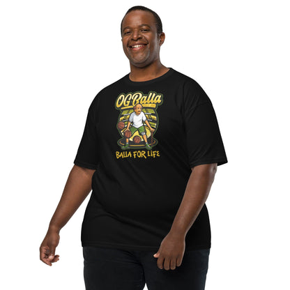 OGBALLA Balla For Life Men’s premium heavyweight tee - OGBALLA.com