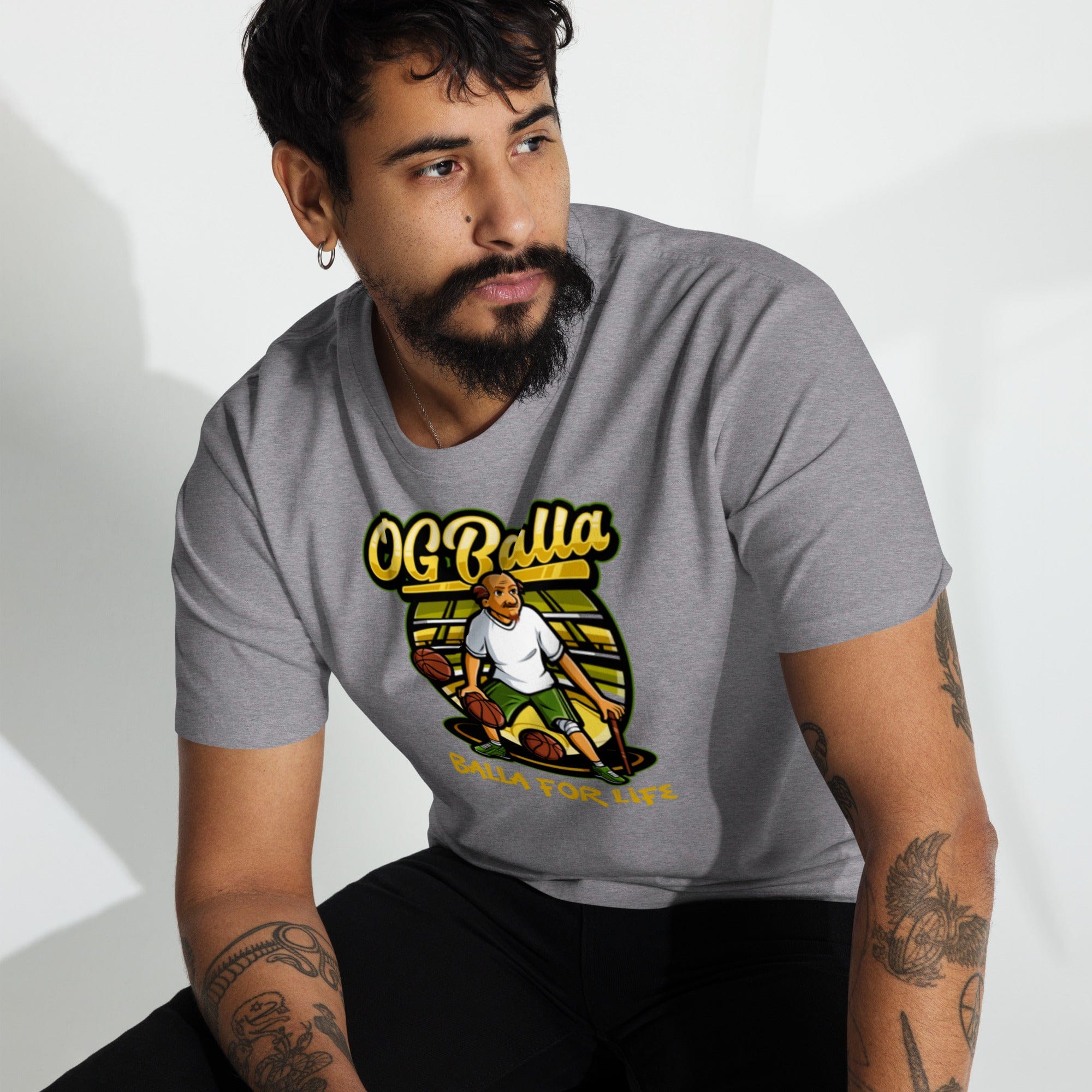 OGBALLA Balla For Life Men’s premium heavyweight tee - OGBALLA.com