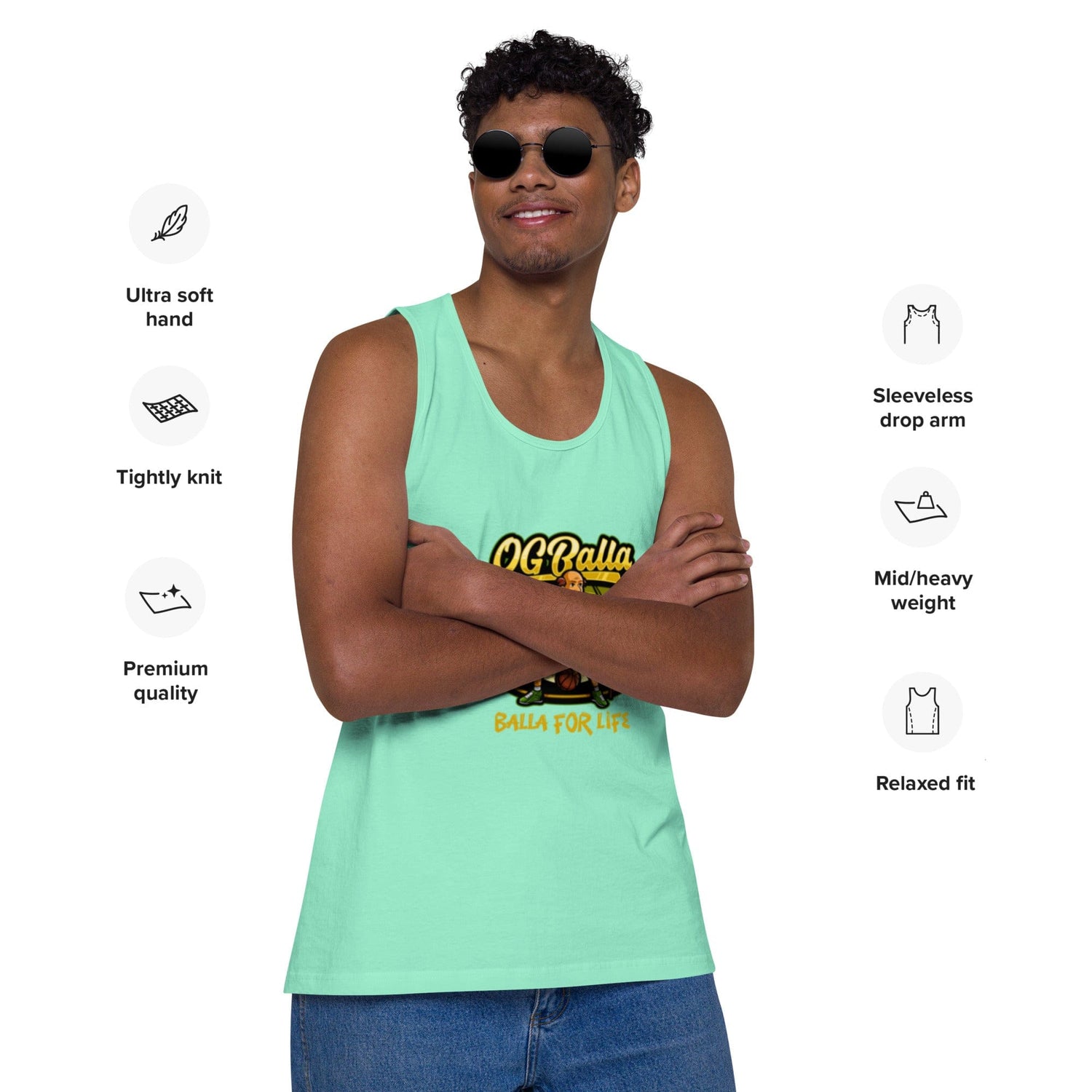 OGBALLA Balla For Life Men’s premium tank top - OGBALLA.com