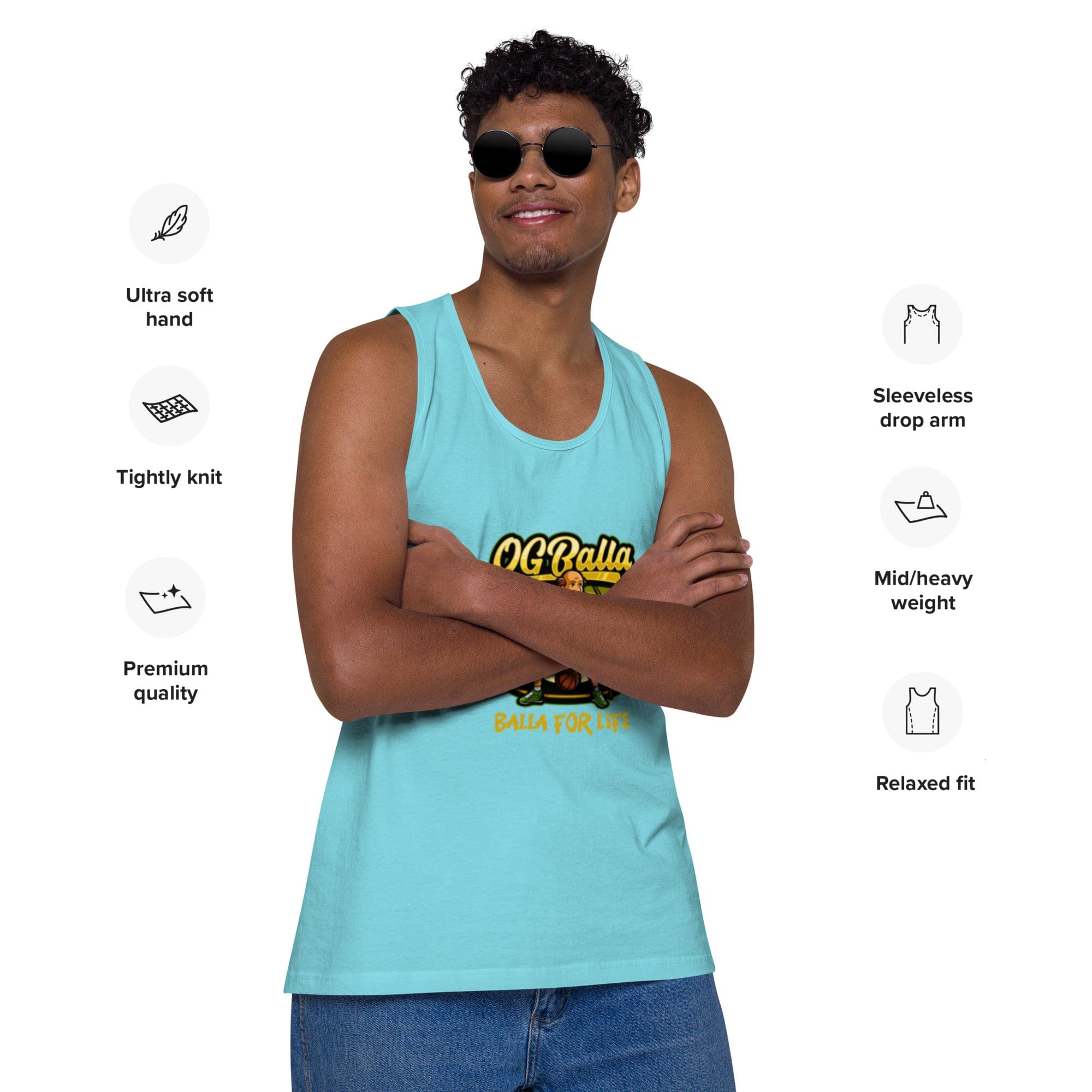 OGBALLA Balla For Life Men’s premium tank top - OGBALLA.com