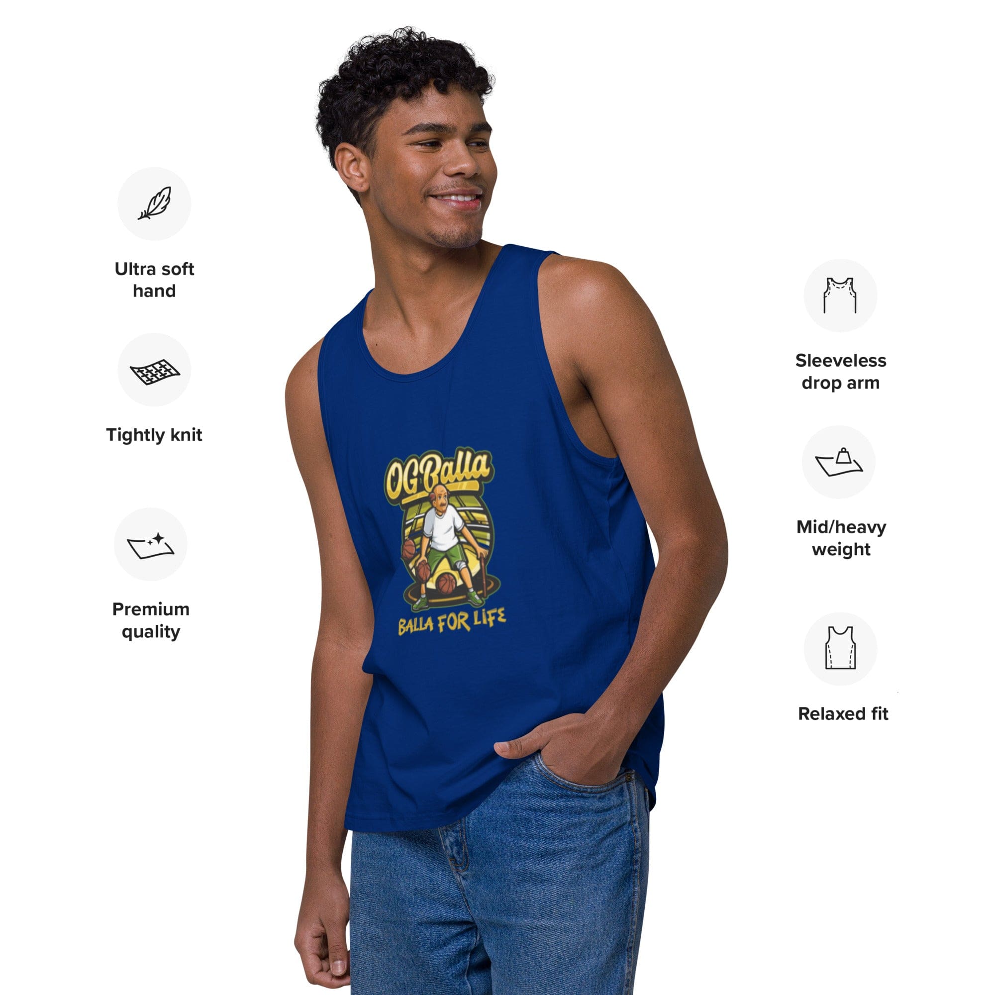 OGBALLA Balla For Life Men’s premium tank top - OGBALLA.com