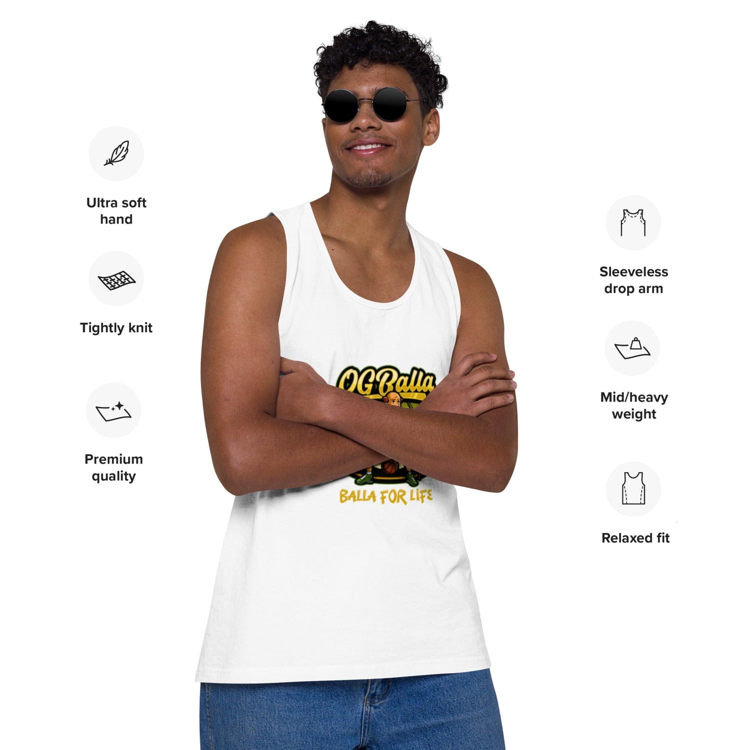 OGBALLA Balla For Life Men’s premium tank top - OGBALLA.com