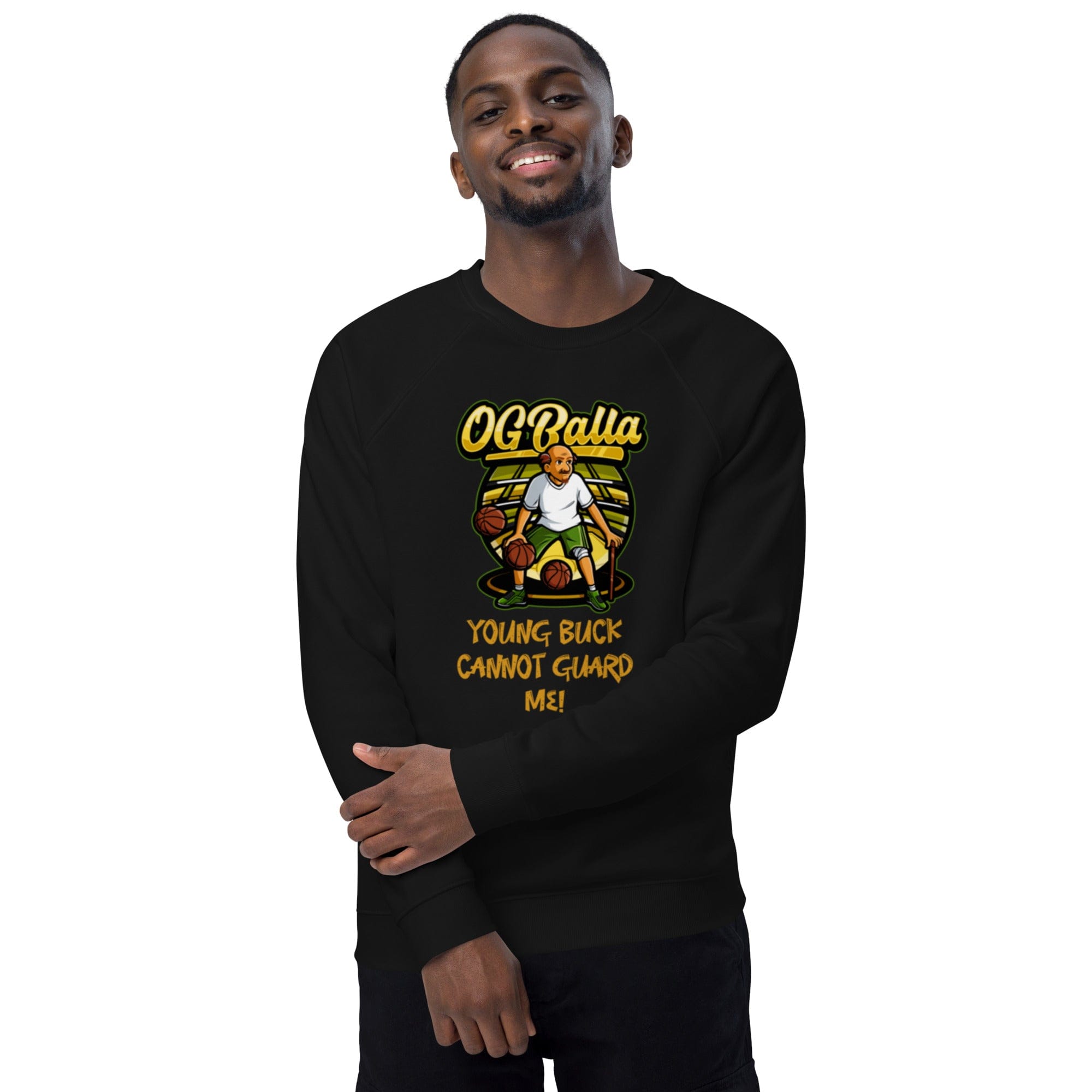 OGBALLA Young Buck Cannot Guard Me Unisex organic raglan sweatshirt - OGBALLA.com