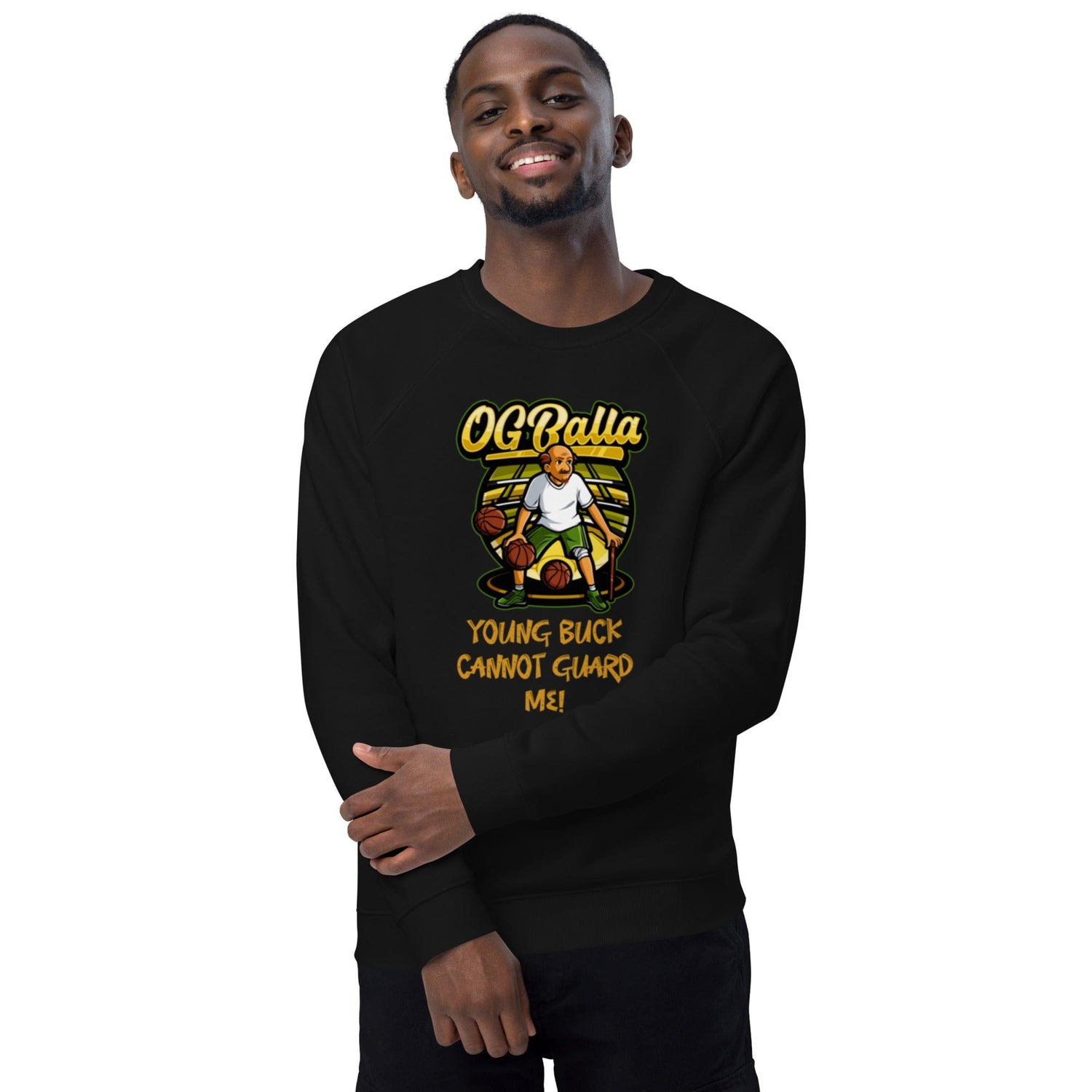 OGBALLA Young Buck Cannot Guard Me Unisex organic raglan sweatshirt - OGBALLA.com