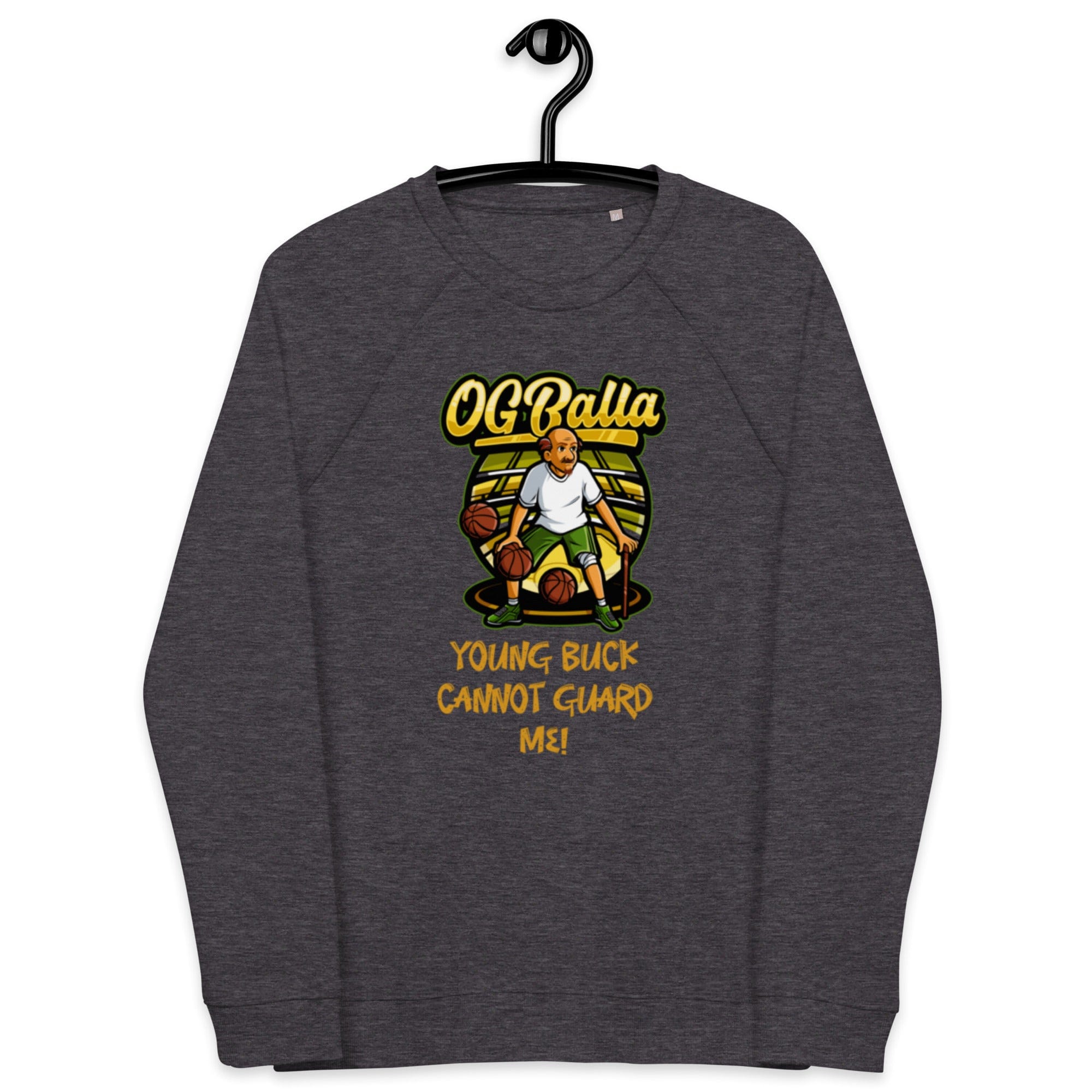 OGBALLA Young Buck Cannot Guard Me Unisex organic raglan sweatshirt - OGBALLA.com