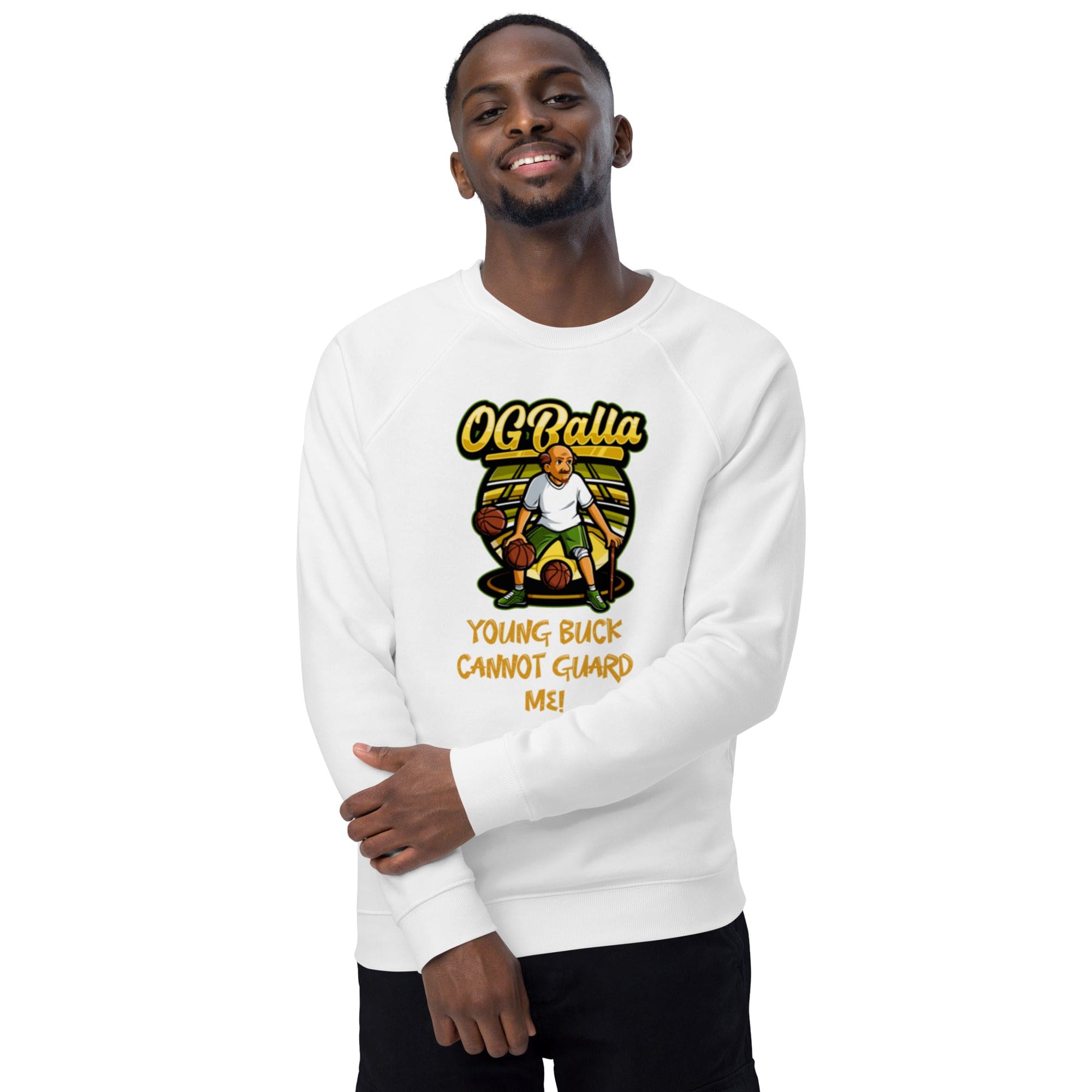 OGBALLA Young Buck Cannot Guard Me Unisex organic raglan sweatshirt - OGBALLA.com