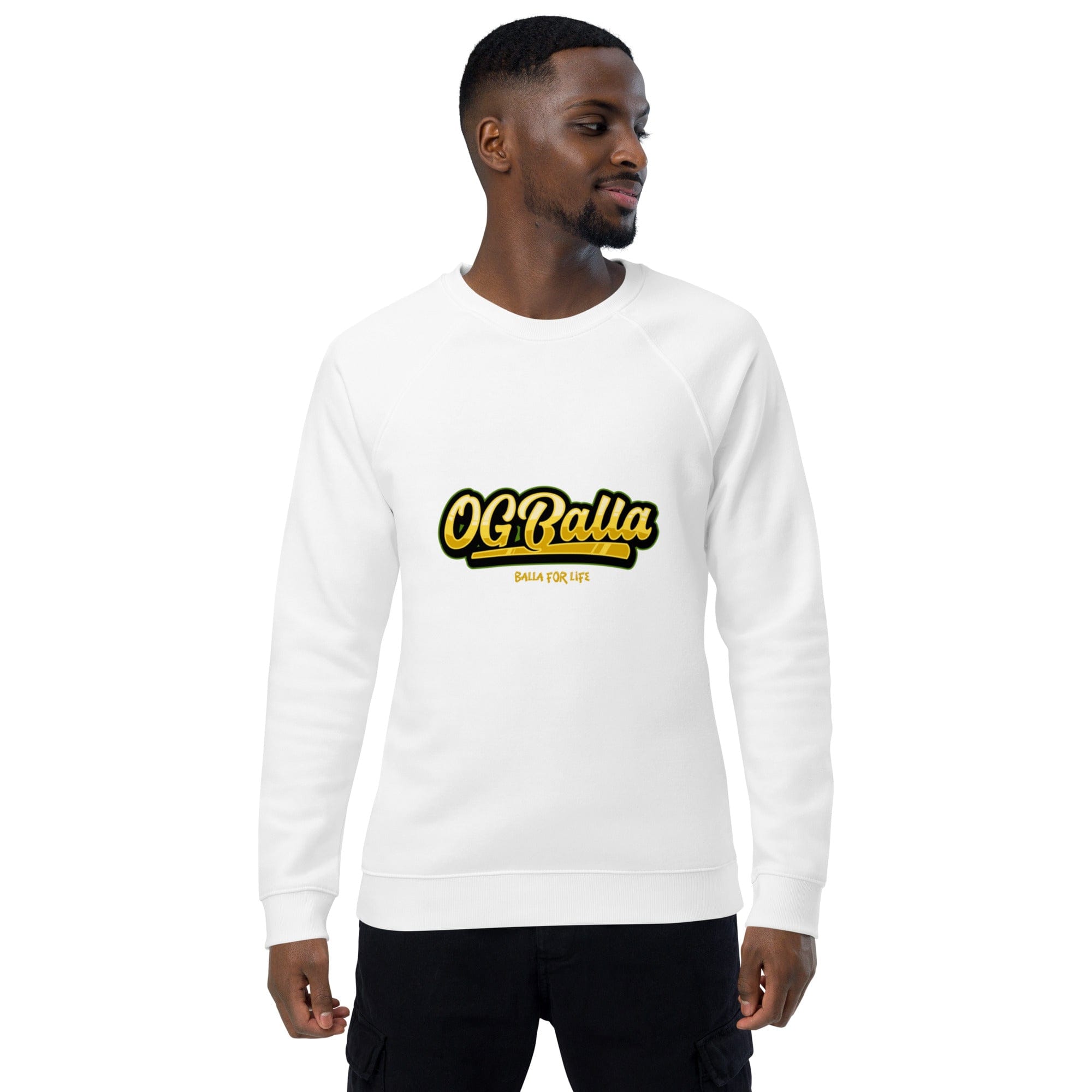 OGBALLA Balla For Life Unisex organic raglan sweatshirt - OGBALLA.com