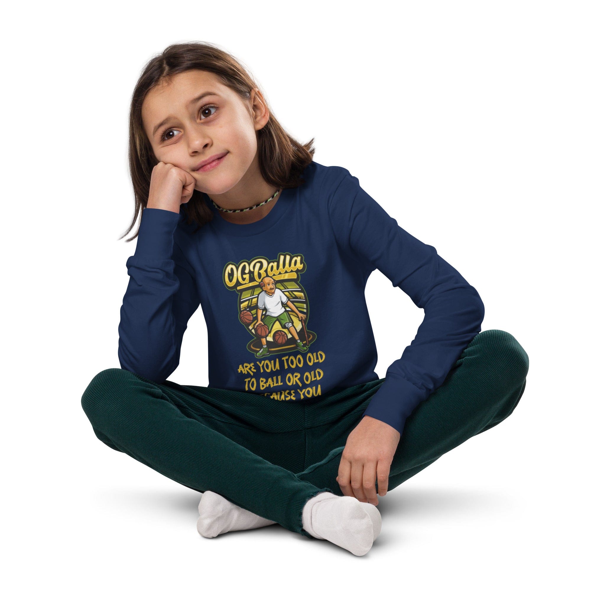 OGBALLA Are You Too Old To Ball Youth long sleeve tee - OGBALLA.com